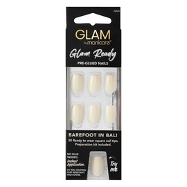 Manicare Glam Ready by Manicare Pre-Glued Nails (Barefoot in Bali) X 30