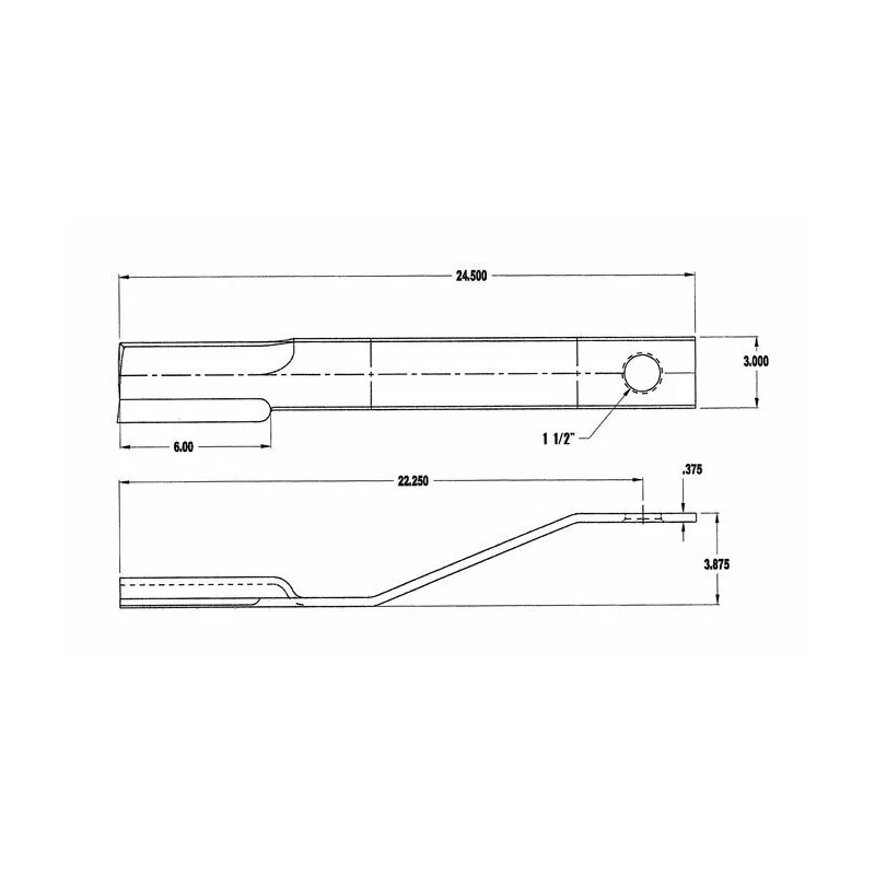 5' Competitor 3/8" Blade Pair