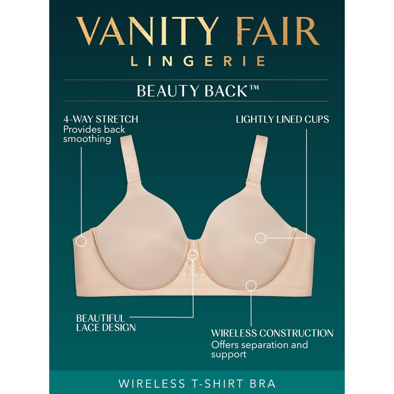 Vanity Fair Vanity Fair Women's Full Figure Beauty Back Smoothing