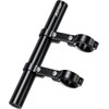 Airiar AR-H4-3-BLACK (Long/Black) Bicycle Bracket Handle Bar Extension Bar Clamp