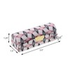Motique Accessories Diamond Patterned Fabric Lipstick Case with Mirror for