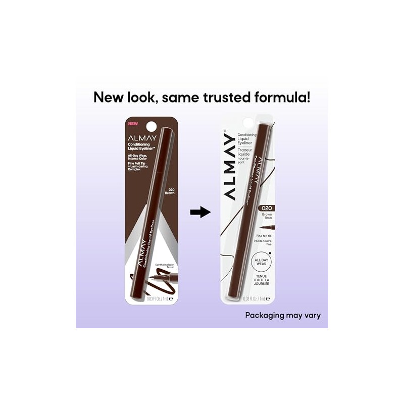 Almay Delineador Líquido Conditioning Liquid Eyeliner Tono Brown