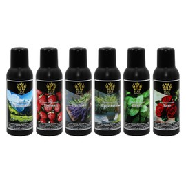 HAF® Saunaaufguss Konzentrat Set Frühlingshauch | 6 x 100 ml Saunaduft mit Alpenkräuter, Erdbeere, Lavendel, Lemongras, Minze, Rose | Saunaöl aus 100% natürlichen ätherischen Ölen