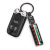 OYDDL Universal Car Logo Cover Metal Carbon Fibre Keyring Emblem