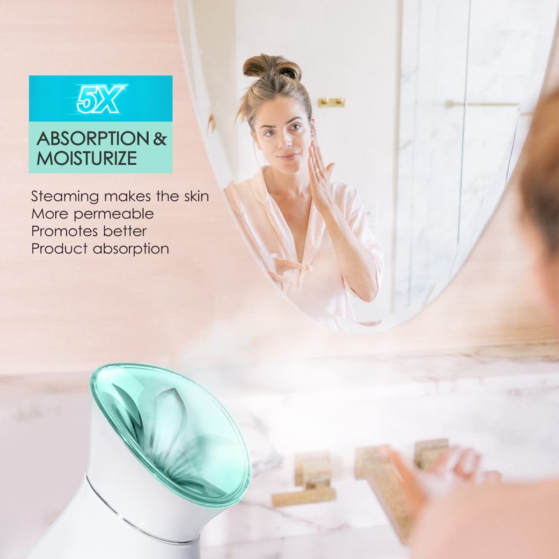 Nano Ionic Facial Steamer- Professional Smart Face Steamer Machine, Hot