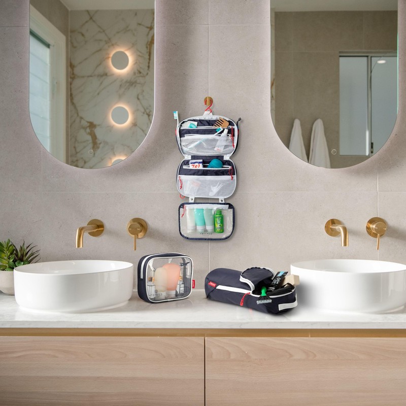 Toiletry Bag Kit Set: Hanging Travel Toiletry Bag + 311