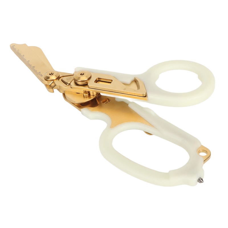 Emergency Response Shears with Glass Breaker Stainless Steel Plastic Luminous