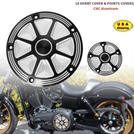 Unbranded 5 Holes Black Derby Timing Timer Cover For Harley Dyna Heritage Softail FLSTC