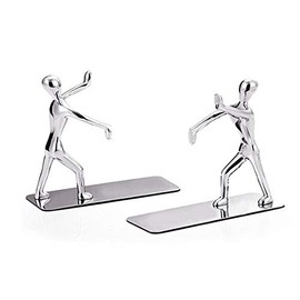 Sujetalibros Organizador de Escritorio,Tapón de Libro,Soporte para Libros,Aleación de Zinc,Decoración de Arte Humanoide,Sujetalibros Resistentes para estantes,Oficina,Escuela y Hogar,NC10