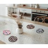 4 x Round Sugar Skull Coasters - Mexican Pattern Day