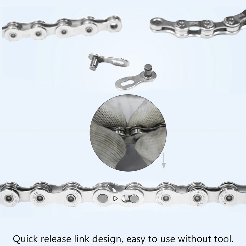 Cocoarm Pack of 10 Chain Lock 6/7/8/9/10 Speed Chain Bicycle