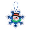 Craft County - Snowman Snowflake Ornament Craft Kit