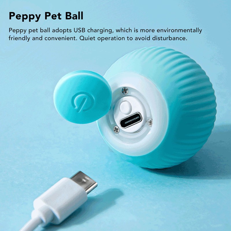 Smart Rolling Ball USB Rechargeable Quiet Relieve Boredom Interactive Cat