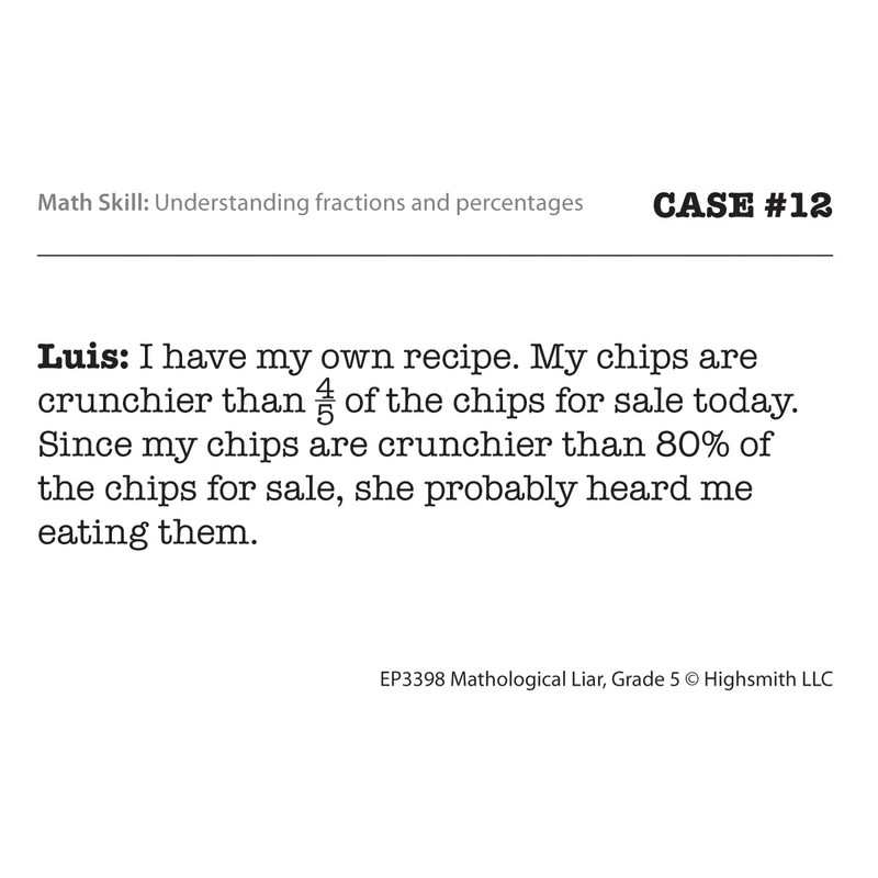 Edupress Mathological Liar Game, Grade 5 (EP63398)