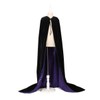Charm&Cstay Black and Purple Cloak with Hood for Men and