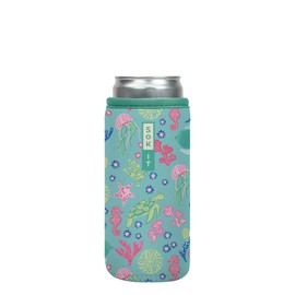 Sok It CanSok Sleeve for Beer & Soda Insulated Neoprene Cover (Under the Sea, 12oz Slim Can Sleeve)