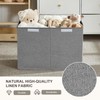 Roobyl Large Toy Box with Flip-Top Lid, Collapsible Storage Organizer