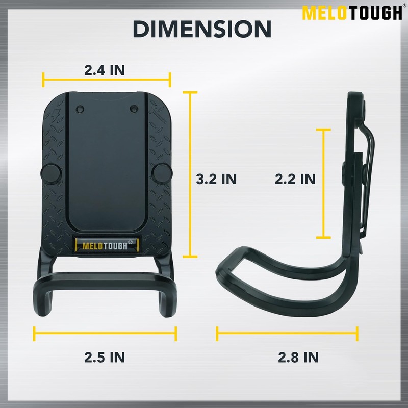 MELOTOUGH Hammer Holder for Belt,Hammer Loop Fit Up to 2"
