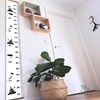 MinoMia Kids Growth Chart, Wood Frame Fabric Canvas Height Measurement