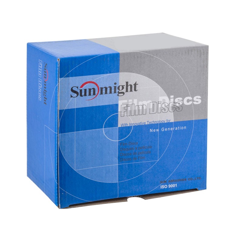 Sunmight 01411 220 Grit 6" Hook/Loop Discs, 50 Pcs