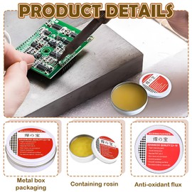 2pcs Flux Paste Flux Paste No Cleaning Solder Paste Lead Free Flux for Mechanical Soldering on Mobile Phones, Electrical Appliances, Computer Motherboards