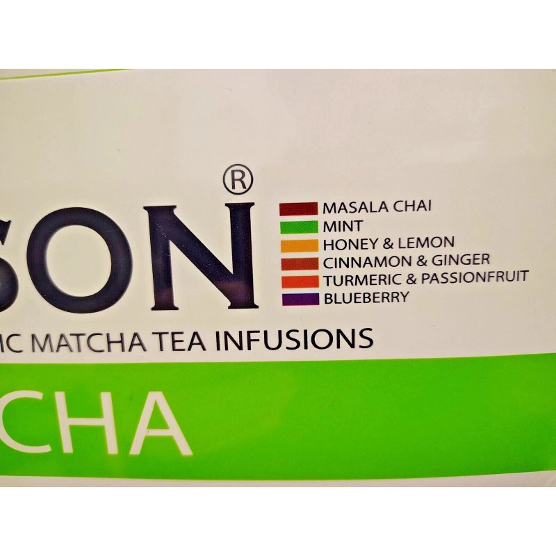 Tipton Organic MATCHA Tea Infusions, BB 2028, Lot of 60