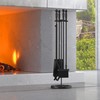 Fire Beauty Fireplace Tools Set 5 Pieces Wrought Iron Fire