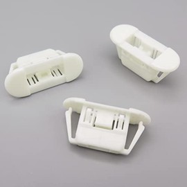 VVO Fasteners- White Plastic Boot Carpet & Interior Lining Clips for Nissan Micra, (Pack of 10)