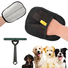 Zidoley Fur Magnet Pet Hair Brush Set, Double-Sided Fur Gloves, Lint Brush, Cat Hair Remover, Pet Hair Remover Glove, Clothes Brush, Dog Hair Brush, Cat Hair Brush, Cat Glove