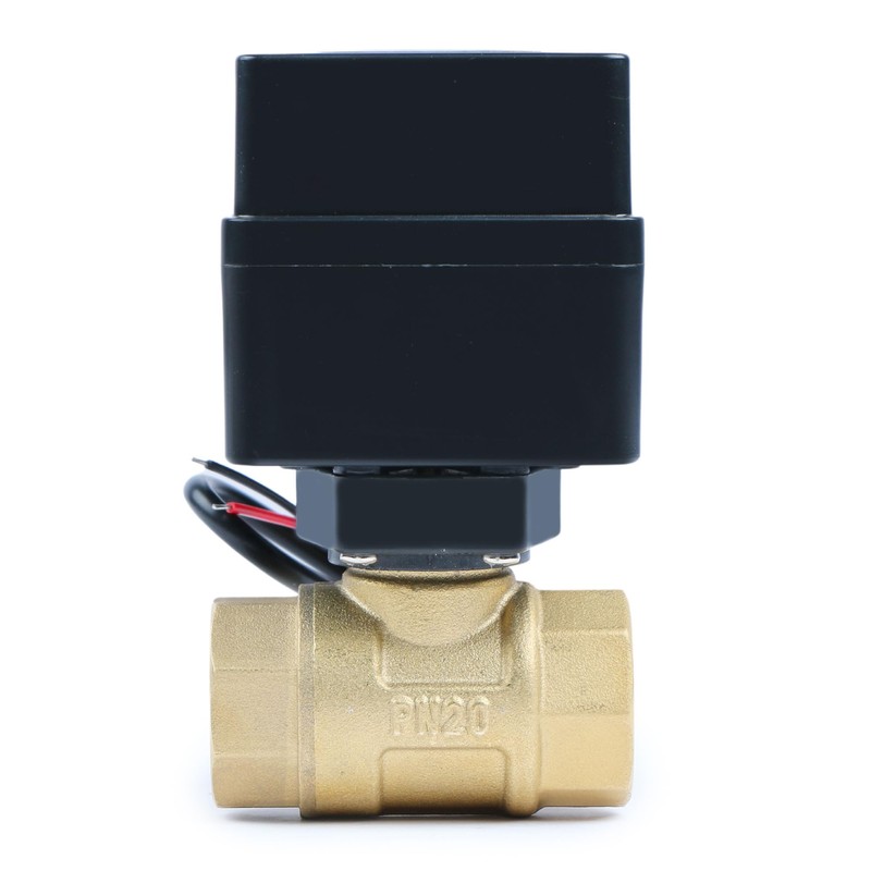 U.S. Solid 1/2" Motorised Ball Valve - Electric Brass Ball