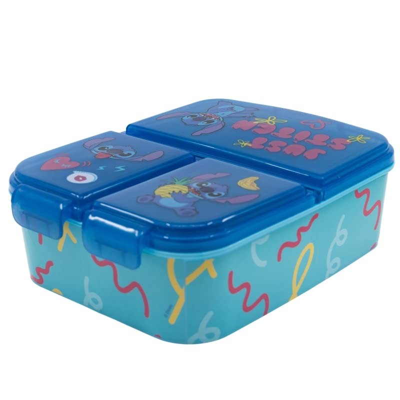 ILS I LOVE SHOPPING School Lunch Box with 3 Compartments