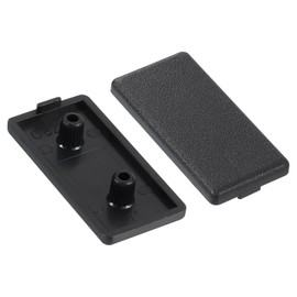 uxcell 6Pcs Extruded End Cap Nylon, 40x20mm T-Slot Aluminum Profile 2040 European Standard End Cap Extrusion Plug for Trolley, Fish Tank Rack, Storage Rack, Black