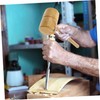 LALAFINA Wooden Mallet Hammer Tool Solid Yellow Sandalwood Handcrafted Anti-Slip