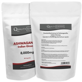 Ashwagandha - Indian Ginseng - 8,000mg Capsules - Powerful Formula (90)