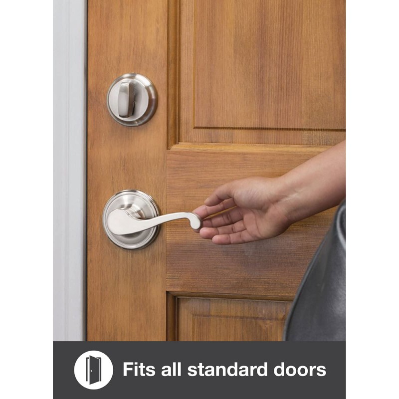 BRINKS 23034-119, Satin Nickel Glenshaw Bed and Bath Privacy Lever,