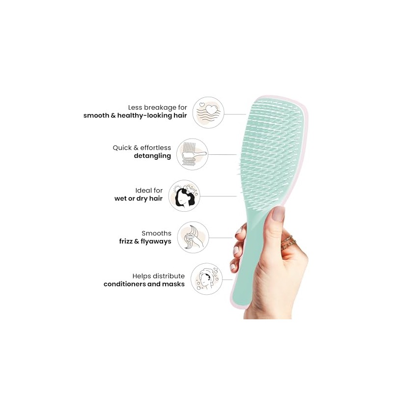 Tangle Teezer, El cepillo desenredante definitivo para cabello húmedo y