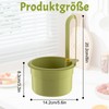 Sink Strainer, Large Green Sink Strainer Hanging, One Button Lid,