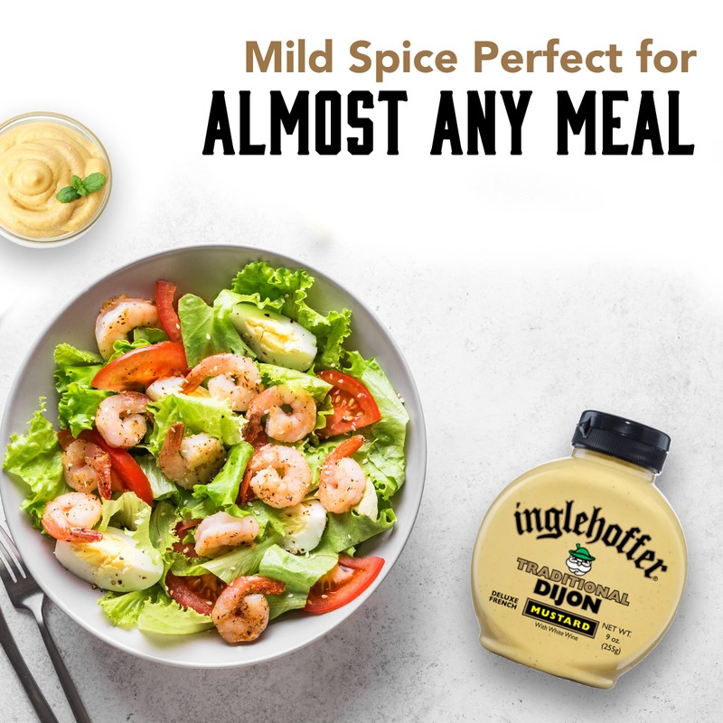 Inglehoffer Traditional Dijon Mustard, 9 Oz Squeeze Bottle