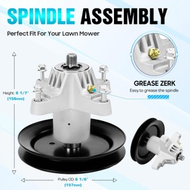 Autsurles Deck Spindle Replaces for MTD Cub Cadet 618-04456, 618-04461, 918-04456, 918-04461, Toro 112-0460, 918-0624B for 42" Deck Cub Cadet LT1042 Toro LX420 LX425 (1 Pack)
