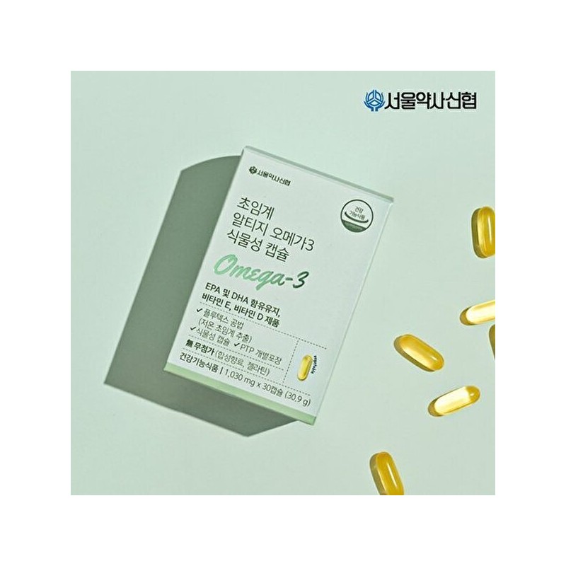 Seoul Pharmacist Credit Union Supercritical Altige Omega-3 Vegetable Capsule 1