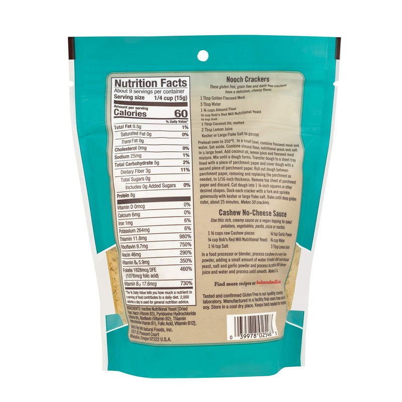 Bob's Red Mill Gluten Free Large Flake Nutritional Yeast, 30