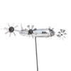 Aircraft Wind Sculpture Wind Powered Rotate Stainless Steel Airplane Windmill