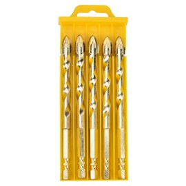 Triangular Drill Bit Cemented Carbide Made Drill Bit with Hex Adapter(5 Pcs 10mm)