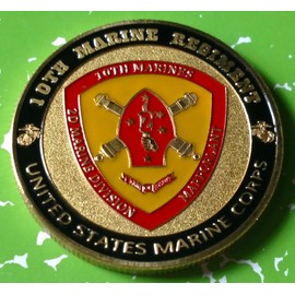 Marine Corps 10th Regiment #1210 Military Honor Challenge Coin