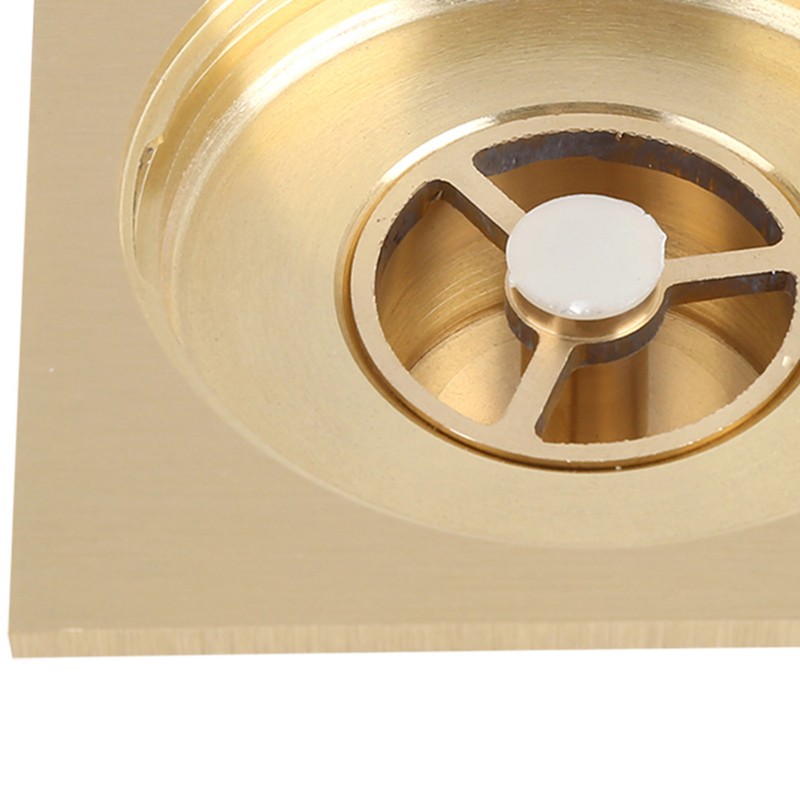 Square Floor Drain Bathroom Shower Waste Grate Brass Constructed Strainer
