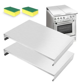 Gas Noodle Board Stove Cover: Mineye 2 IN 1 Gas Stove Top Cover Stainless Steel, Gas Stove Cover Board for Gas and Electric Stove Range Expanding Kitchen Space, Single Size 15"x 22"x3