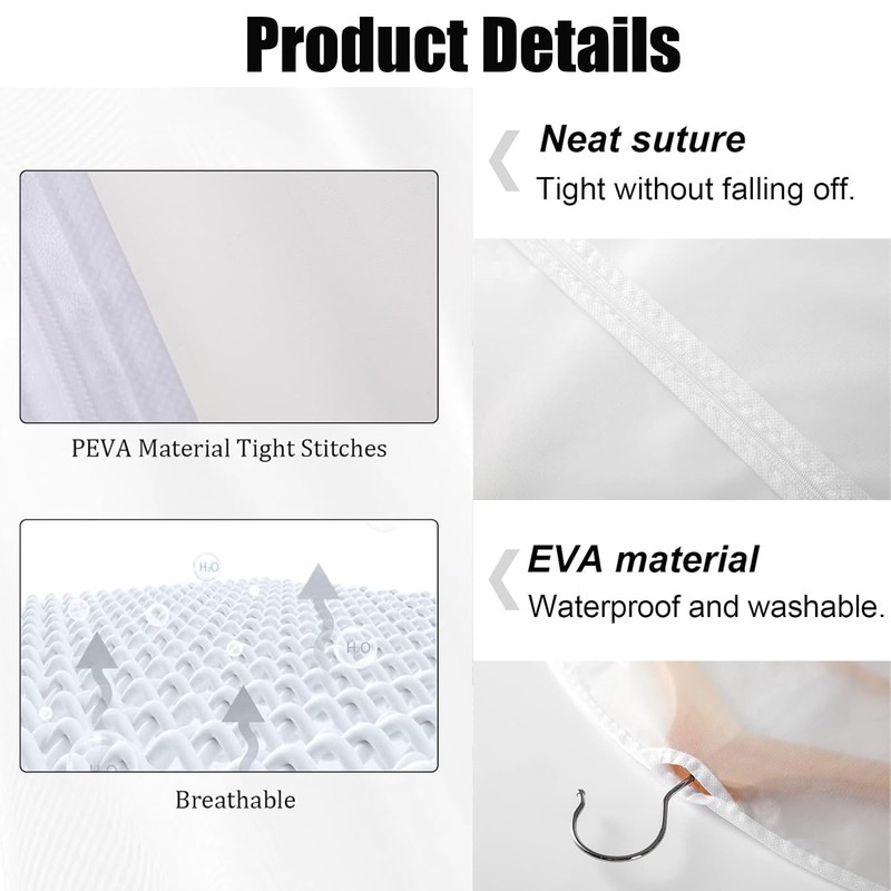 3 PCS Long Dress Garment Bags - Full Length Covers