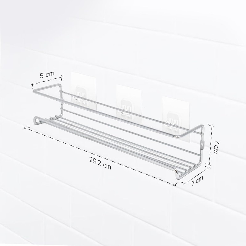 joeji's Kitchen Spice Rack Wall Shelf Metal 4 Pack Kitchen