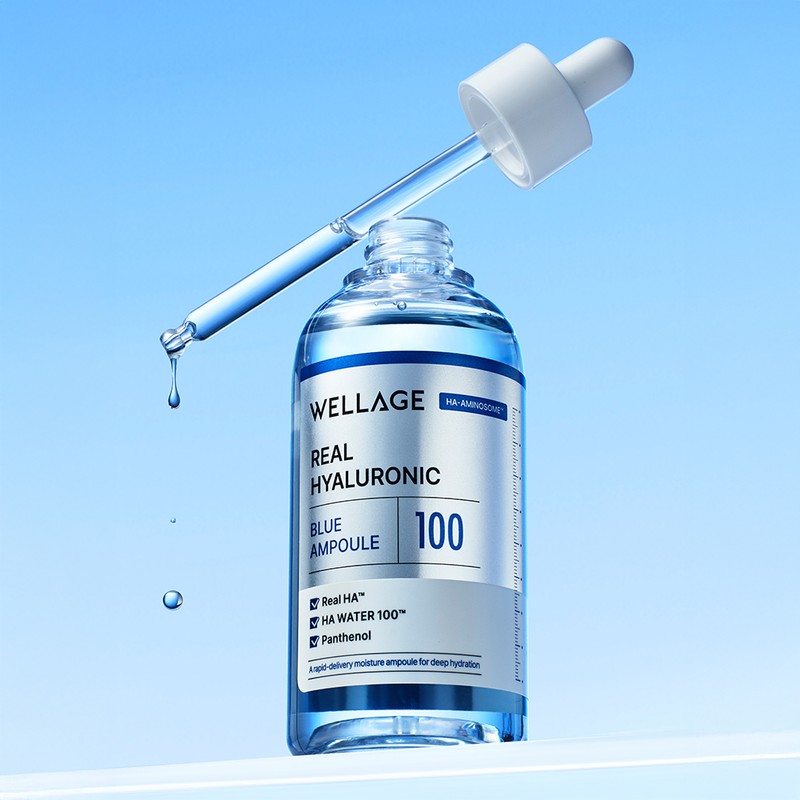 Wellage [2-piece set] Wellage Real Hyaluronic Blue 100 Ampoule (100ml)