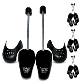 Hormas de Zapatos para Hombre - Protector Antiarrugas ajustable, Mantiene la horma de los tenis, Incluye 4 pares de Shields, Evita pliegues, Adecuado para cualquier tipo de calzado